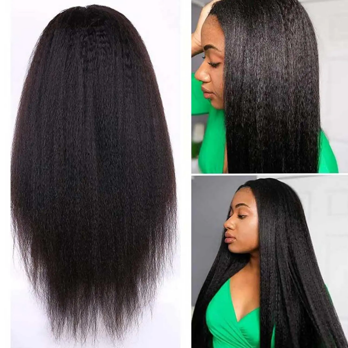 Perruque Cheveux Humains Kinky Prestige – Longueurs 20" & 24" – Dentelles 9x9, 5x5 et 13x4 – Densité 350%