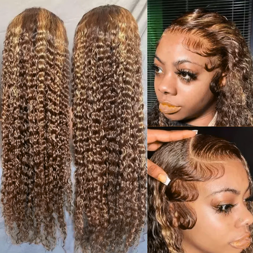 Alda Bouclée 24" Cheveux Humains, Dentelle 13x4