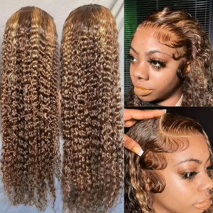 Alda Bouclée 24" Cheveux Humains, Dentelle 13x4