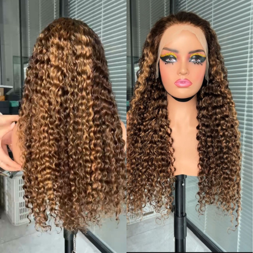 Alda Bouclée 24" Cheveux Humains, Dentelle 13x4